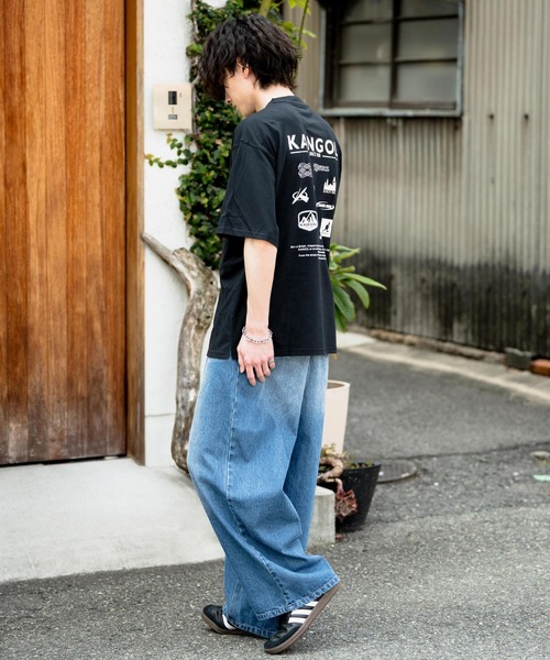 KANGOL(カンゴール)の「KANGOL カンゴール 別注コラボ 接触冷感オーバーサイズバックプリント半袖Tシャツ(Tシャツ/カットソー・メンズ・ベージュ系1/ブラック系2/ネイビー系2/ホワイト系1/グレー系2/ホワイト系2/ピンク系1/ピンク系2/ブラック系1/グレー系1/ネイビー系1/ベージュ系2・M/L/XL)」の18枚目の写真