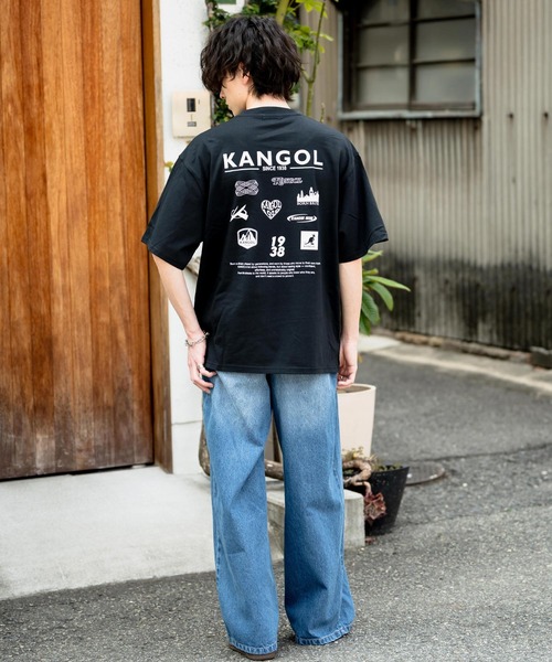 KANGOL(カンゴール)の「KANGOL カンゴール 別注コラボ 接触冷感オーバーサイズバックプリント半袖Tシャツ(Tシャツ/カットソー・メンズ・ベージュ系1/ブラック系2/ネイビー系2/ホワイト系1/グレー系2/ホワイト系2/ピンク系1/ピンク系2/ブラック系1/グレー系1/ネイビー系1/ベージュ系2・M/L/XL)」の19枚目の写真