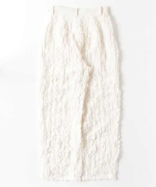 CLANE(クラネ)の「TOPSTITCHED FRILL STRAIGHT PANTS 10110-7223(その他パンツ・レディース・ブラック/オフホワイト・1/2)」の20枚目の写真