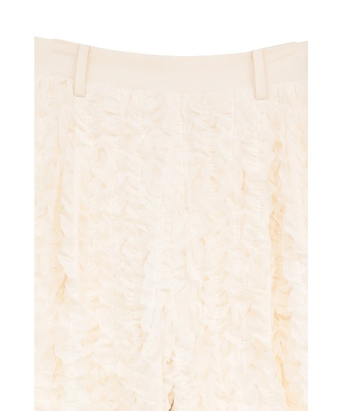 CLANE(クラネ)の「TOPSTITCHED FRILL STRAIGHT PANTS 10110-7223(その他パンツ・レディース・ブラック/オフホワイト・1/2)」の15枚目の写真