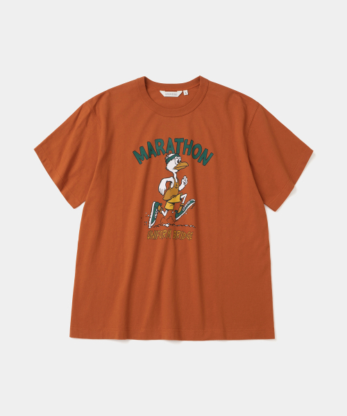 marathon duck s/s t-shirt brick red