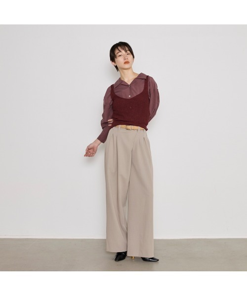 COMMON＋HAUS（コモンハウス）の「オープンバック　ニットビスチェ（ニット/セーター・レディース・ブラック/グレー/ブラウン・FREE）」の8枚目の写真