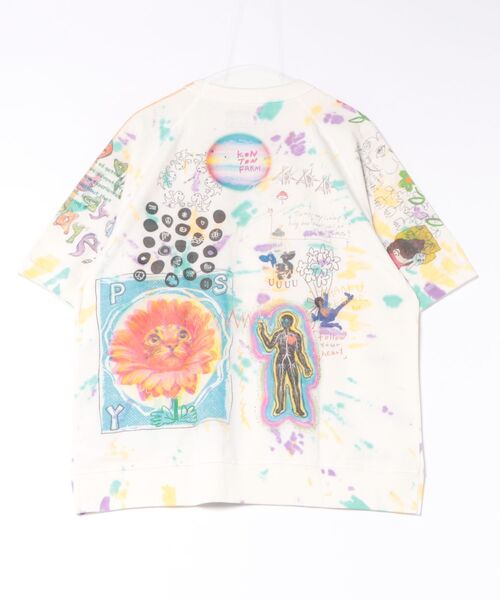 go slow caravan(ゴースローキャラバン)の「32/1 三本引き揃えヘビー天竺 TIE DYE落書きカオス ラグランTEE(Tシャツ/カットソー・メンズ・その他1・MEDIUM/LARGE/X-LARGE)」の2枚目の写真