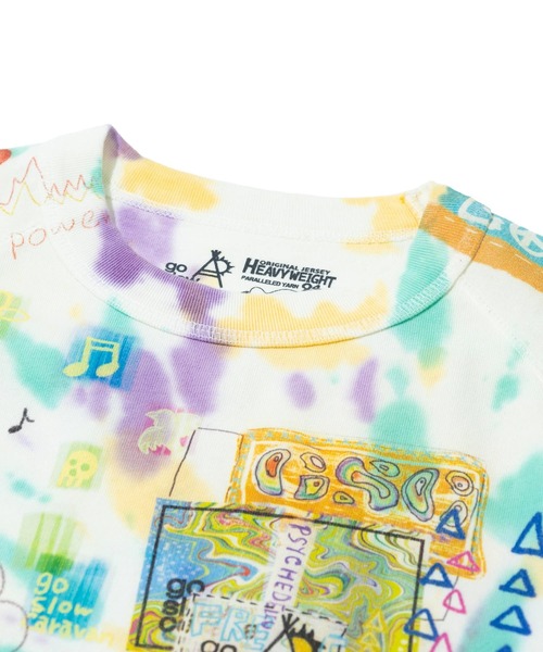 go slow caravan(ゴースローキャラバン)の「32/1 三本引き揃えヘビー天竺 TIE DYE落書きカオス ラグランTEE(Tシャツ/カットソー・メンズ・その他1・MEDIUM/LARGE/X-LARGE)」の19枚目の写真