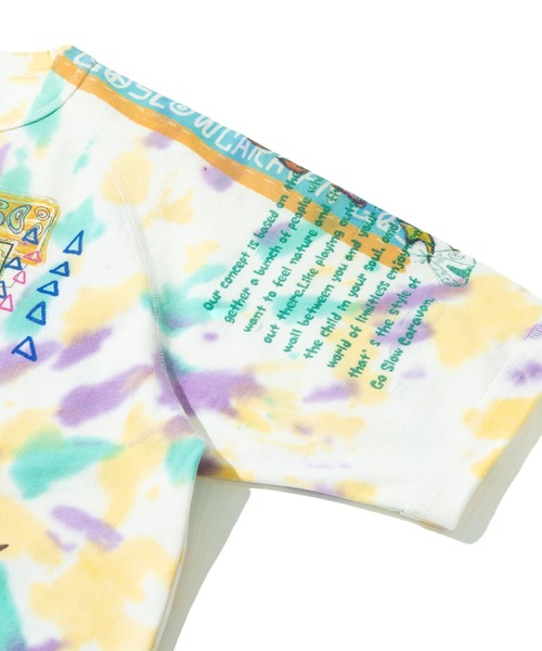 go slow caravan(ゴースローキャラバン)の「32/1 三本引き揃えヘビー天竺 TIE DYE落書きカオス ラグランTEE(Tシャツ/カットソー・メンズ・その他1・MEDIUM/LARGE/X-LARGE)」の18枚目の写真