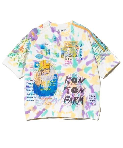 go slow caravan(ゴースローキャラバン)の「32/1 三本引き揃えヘビー天竺 TIE DYE落書きカオス ラグランTEE(Tシャツ/カットソー・メンズ・その他1・MEDIUM/LARGE/X-LARGE)」の14枚目の写真