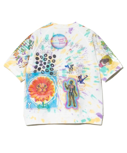 go slow caravan(ゴースローキャラバン)の「32/1 三本引き揃えヘビー天竺 TIE DYE落書きカオス ラグランTEE(Tシャツ/カットソー・メンズ・その他1・MEDIUM/LARGE/X-LARGE)」の13枚目の写真