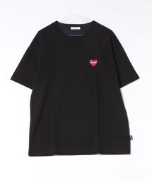 【OP:オーピー】レディースハートモチーフTシャツ コットン
