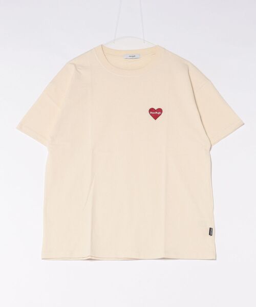 Ocean Pacific(オーシャンパシフィック)の「【OP:オーピー】レディースハートモチーフTシャツ コットン(Tシャツ/カットソー・レディース・ベージュ/ブラック/ホワイト・LARGE/X-LARGE/MEDIUM)」の16枚目の写真