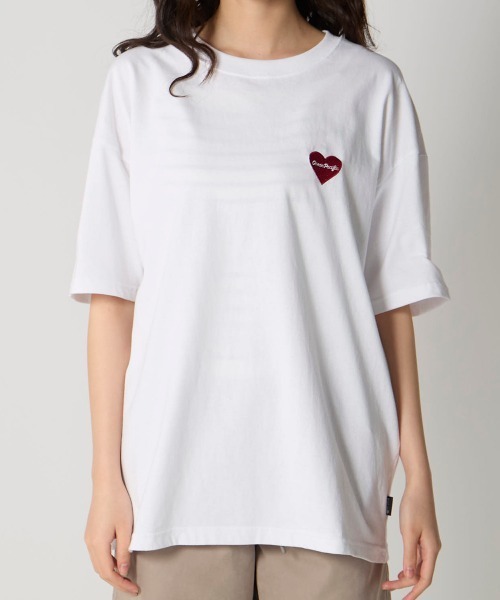 Ocean Pacific(オーシャンパシフィック)の「【OP:オーピー】レディースハートモチーフTシャツ コットン(Tシャツ/カットソー・レディース・ベージュ/ブラック/ホワイト・LARGE/X-LARGE/MEDIUM)」の18枚目の写真