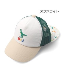 恐竜刺繍メッシュキャップ