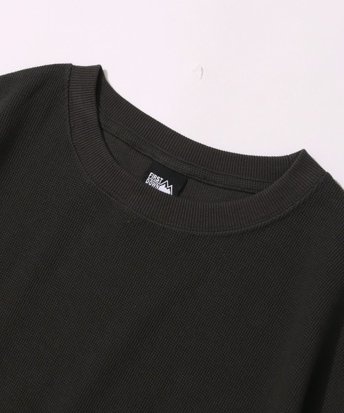 FIRST DOWN(ファーストダウン)の「【FIRST DOWN/ファーストダウン】S/S THEMAL TEE/ サーマル半袖Tシャツ(Tシャツ/カットソー・メンズ・オフホワイト/ブラック・M/L/XL)」の6枚目の写真