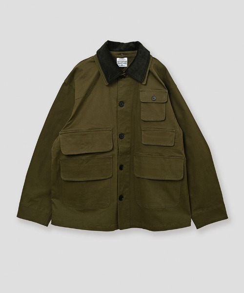 Kelen(ケレン)の「mj11586-DUSTIN LAYERED COLLAR HUNTING JK ワークジャケット(KLM26FJK1123)(その他アウター・メンズ・キャメル/オリーブ/ブラック・42/40/38)」の2枚目の写真