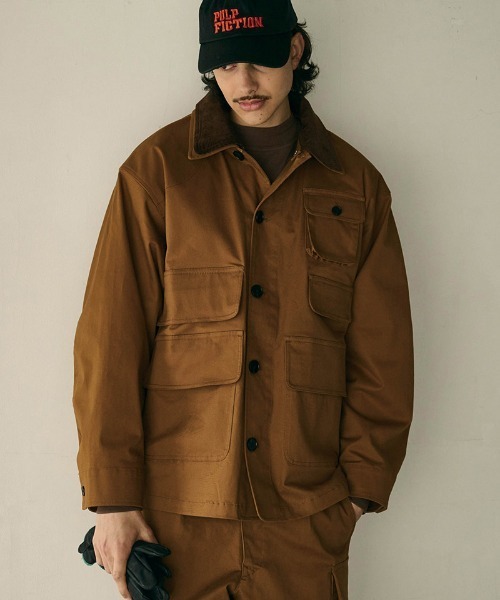 Kelen(ケレン)の「mj11586-DUSTIN LAYERED COLLAR HUNTING JK ワークジャケット(KLM26FJK1123)(その他アウター・メンズ・キャメル/オリーブ/ブラック・42/40/38)」の6枚目の写真