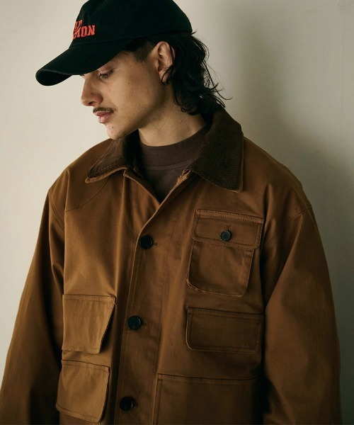 Kelen(ケレン)の「mj11586-DUSTIN LAYERED COLLAR HUNTING JK ワークジャケット(KLM26FJK1123)(その他アウター・メンズ・キャメル/オリーブ/ブラック・42/40/38)」の7枚目の写真