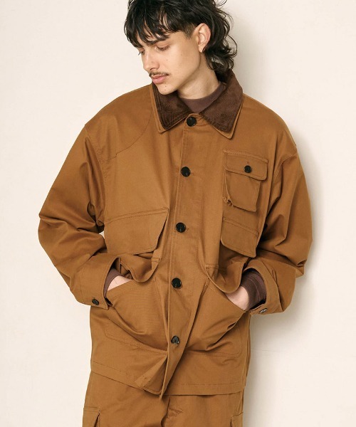 Kelen(ケレン)の「mj11586-DUSTIN LAYERED COLLAR HUNTING JK ワークジャケット(KLM26FJK1123)(その他アウター・メンズ・キャメル/オリーブ/ブラック・42/40/38)」の10枚目の写真