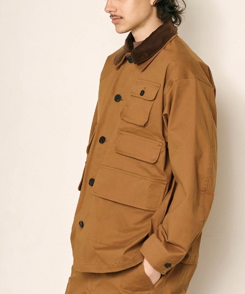 Kelen(ケレン)の「mj11586-DUSTIN LAYERED COLLAR HUNTING JK ワークジャケット(KLM26FJK1123)(その他アウター・メンズ・キャメル/オリーブ/ブラック・42/40/38)」の11枚目の写真