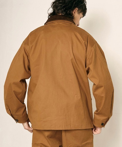 Kelen(ケレン)の「mj11586-DUSTIN LAYERED COLLAR HUNTING JK ワークジャケット(KLM26FJK1123)(その他アウター・メンズ・キャメル/オリーブ/ブラック・42/40/38)」の13枚目の写真