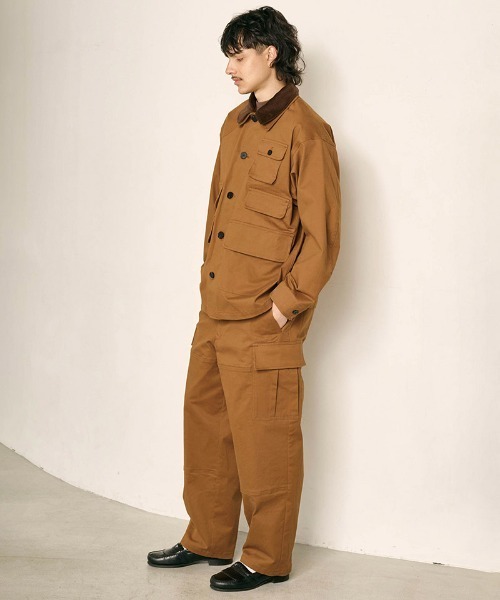 Kelen(ケレン)の「mj11586-DUSTIN LAYERED COLLAR HUNTING JK ワークジャケット(KLM26FJK1123)(その他アウター・メンズ・キャメル/オリーブ/ブラック・42/40/38)」の9枚目の写真