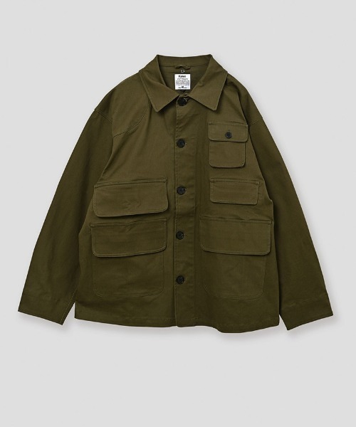 Kelen(ケレン)の「mj11586-DUSTIN LAYERED COLLAR HUNTING JK ワークジャケット(KLM26FJK1123)(その他アウター・メンズ・キャメル/オリーブ/ブラック・42/40/38)」の14枚目の写真