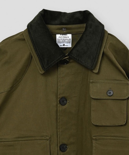 Kelen(ケレン)の「mj11586-DUSTIN LAYERED COLLAR HUNTING JK ワークジャケット(KLM26FJK1123)(その他アウター・メンズ・キャメル/オリーブ/ブラック・42/40/38)」の15枚目の写真