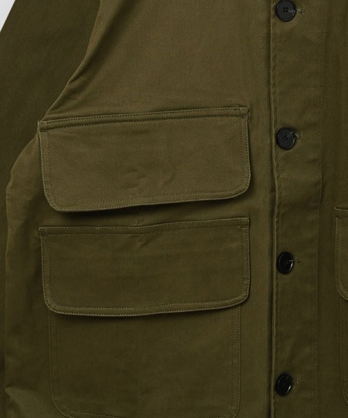 Kelen(ケレン)の「mj11586-DUSTIN LAYERED COLLAR HUNTING JK ワークジャケット(KLM26FJK1123)(その他アウター・メンズ・キャメル/オリーブ/ブラック・42/40/38)」の16枚目の写真