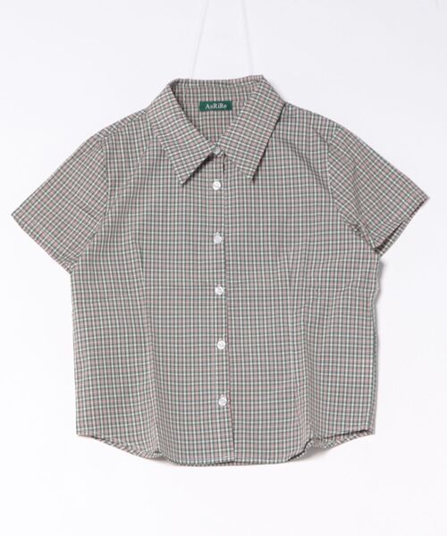 AsRiRe(アスリレイ)の「26ss SummerCollection/二色展開 チェック柄半袖シャツ(シャツ/ブラウス・レディース・レッド/イエロー・M)」の13枚目の写真