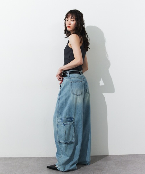HANNE（アン）の「バリエーションカーゴパンツ（カーゴパンツ・レディース・ブルー/アイボリー・S/M）」の15枚目の写真