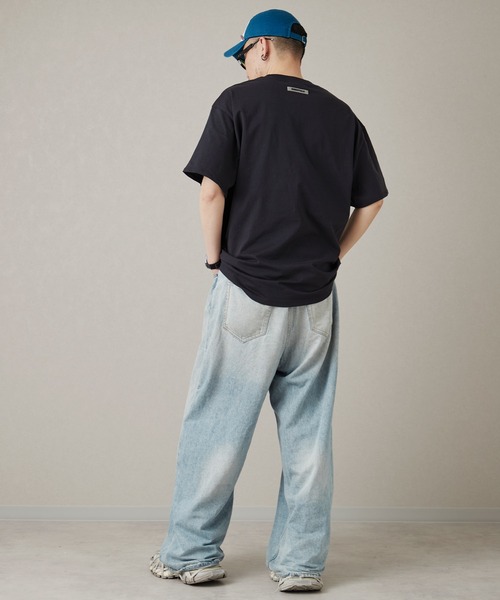 MONO KOTO DEPT.(モノコトデプト)の「SSY-ESSENTIALS 前ロゴ半袖Tシャツ(Tシャツ/カットソー・メンズ・ダークネイビー・XL)」の12枚目の写真