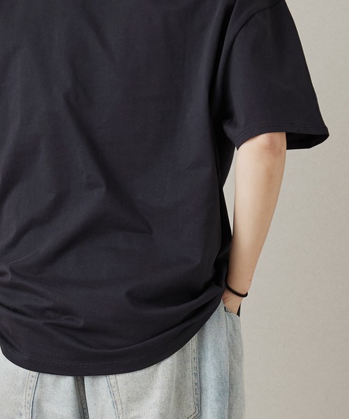 MONO KOTO DEPT.(モノコトデプト)の「SSY-ESSENTIALS 前ロゴ半袖Tシャツ(Tシャツ/カットソー・メンズ・ダークネイビー・XL)」の4枚目の写真
