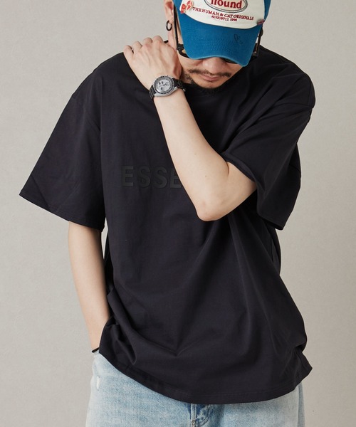 MONO KOTO DEPT.(モノコトデプト)の「SSY-ESSENTIALS 前ロゴ半袖Tシャツ(Tシャツ/カットソー・メンズ・ダークネイビー・XL)」の9枚目の写真