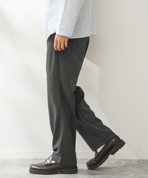 B.C STOCK(ベーセーストック)の「【速乾・接触冷感・UVカット】COOLFIBER(R)Air 1タックパンツ(その他パンツ・メンズ・カーキ/チャコールグレー/ベージュ/ネイビー・MEDIUM/LARGE)」の7枚目の写真