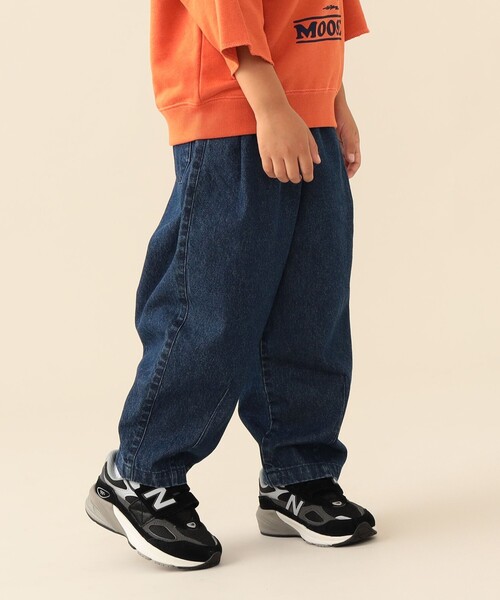 BEAMS mini(ビームスミニ)の「タック バルーン パンツ 2026FW(90~150cm)プチプラ アメカジ カジュアルパンツ ユニセックス(その他パンツ・キッズ・ベージュ/インディゴブルー・100/120/90/110/150/140/130)」の3枚目の写真