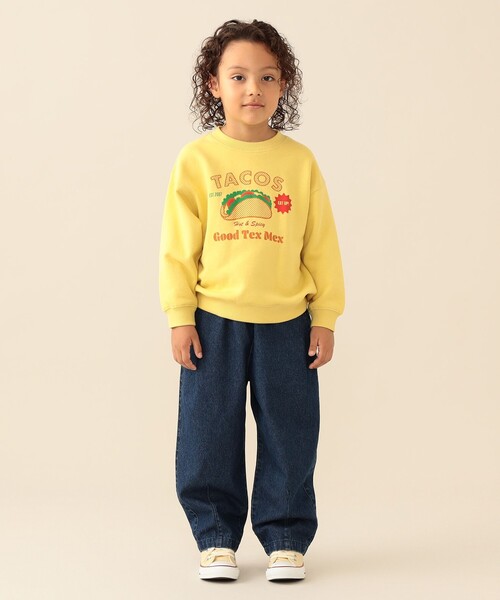 BEAMS mini(ビームスミニ)の「タック バルーン パンツ 2026FW(90~150cm)プチプラ アメカジ カジュアルパンツ ユニセックス(その他パンツ・キッズ・ベージュ/インディゴブルー・100/120/90/110/150/140/130)」の4枚目の写真
