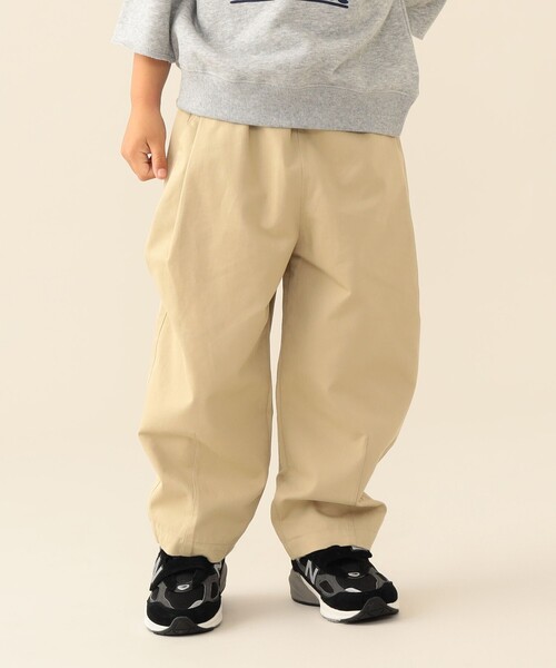 BEAMS mini(ビームスミニ)の「タック バルーン パンツ 2026FW(90~150cm)プチプラ アメカジ カジュアルパンツ ユニセックス(その他パンツ・キッズ・ベージュ/インディゴブルー・100/120/90/110/150/140/130)」の7枚目の写真