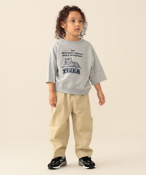 BEAMS mini(ビームスミニ)の「タック バルーン パンツ 2026FW(90~150cm)プチプラ アメカジ カジュアルパンツ ユニセックス(その他パンツ・キッズ・ベージュ/インディゴブルー・100/120/90/110/150/140/130)」の8枚目の写真
