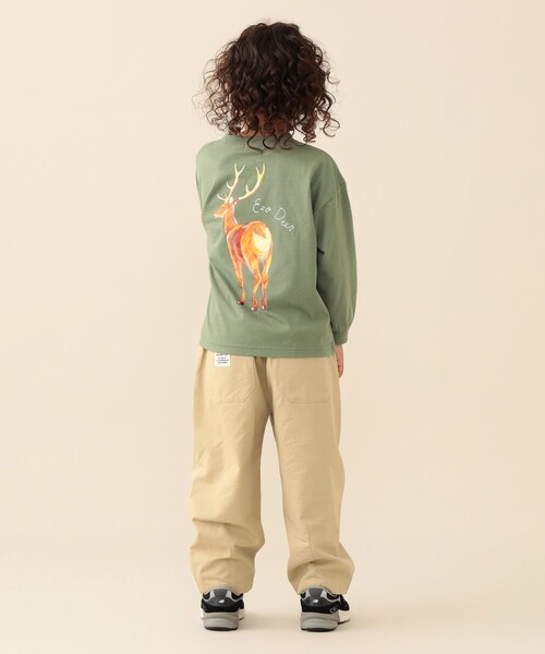BEAMS mini(ビームスミニ)の「タック バルーン パンツ 2026FW(90~150cm)プチプラ アメカジ カジュアルパンツ ユニセックス(その他パンツ・キッズ・ベージュ/インディゴブルー・100/120/90/110/150/140/130)」の9枚目の写真