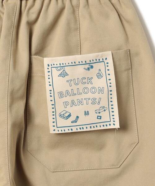 BEAMS mini(ビームスミニ)の「タック バルーン パンツ 2026FW(90~150cm)プチプラ アメカジ カジュアルパンツ ユニセックス(その他パンツ・キッズ・ベージュ/インディゴブルー・100/120/90/110/150/140/130)」の14枚目の写真