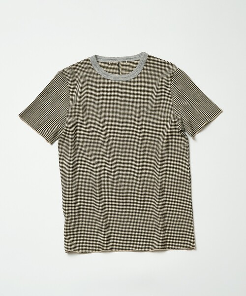 NOMINE(ノミネ)の「楊柳シボ感 リンガーTシャツ / 半袖 リブ切替 クロップド丈(Tシャツ/カットソー・レディース・ネイビー/ホワイト/ブラック系その他/ブルー/ブラック系その他2・フリー)」の15枚目の写真