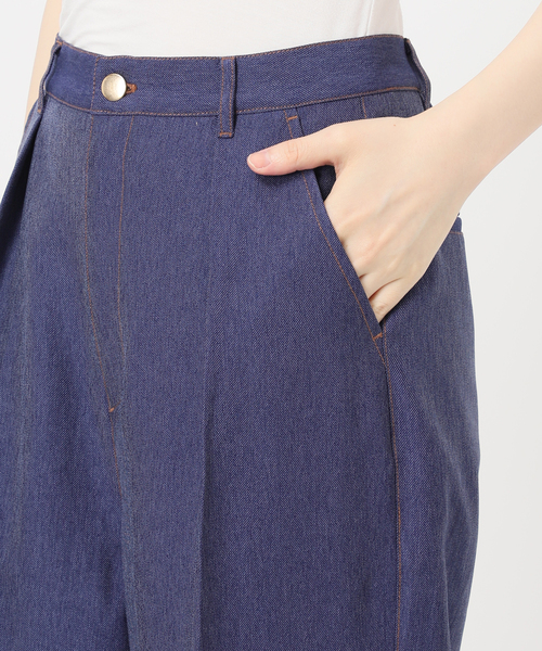 B.C STOCK(ベーセーストック)の「【WEB限定】ウォッシャブル / デニムライクスティックパンツ(その他パンツ・レディース・ピンク/サックスブルー/ネイビー・38/36)」の12枚目の写真