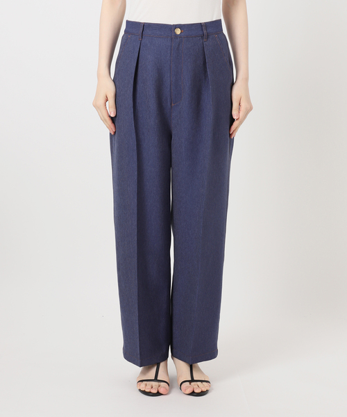 B.C STOCK(ベーセーストック)の「【WEB限定】ウォッシャブル / デニムライクスティックパンツ(その他パンツ・レディース・ピンク/サックスブルー/ネイビー・38/36)」の14枚目の写真