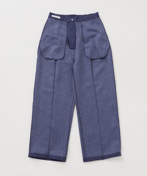 B.C STOCK(ベーセーストック)の「【WEB限定】ウォッシャブル / デニムライクスティックパンツ(その他パンツ・レディース・ピンク/サックスブルー/ネイビー・38/36)」の10枚目の写真
