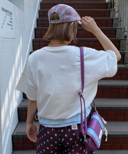 HELLO.SANFRANCISCO(ハローサンフランシスコ)の「【HELLO.SANFRANCISCO/ハローサンフランシスコ】裾フリルドロストTシャツ(Tシャツ/カットソー・レディース・ホワイト/イエロー/ピンク・ONE SIZE)」の9枚目の写真