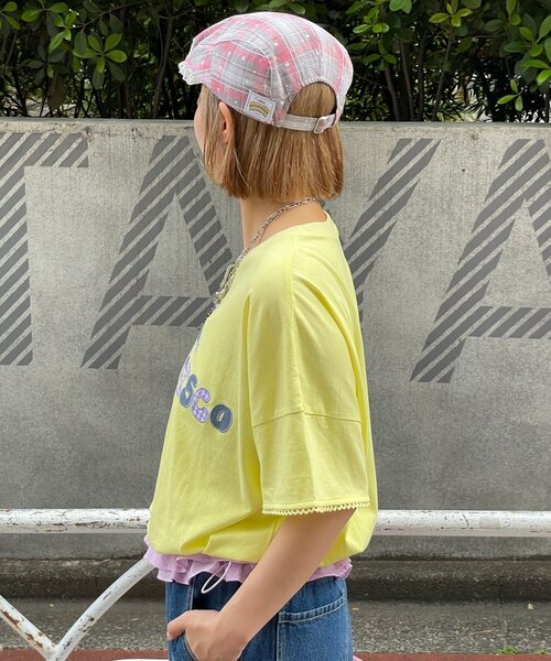 HELLO.SANFRANCISCO(ハローサンフランシスコ)の「【HELLO.SANFRANCISCO/ハローサンフランシスコ】裾フリルドロストTシャツ(Tシャツ/カットソー・レディース・ホワイト/イエロー/ピンク・ONE SIZE)」の14枚目の写真