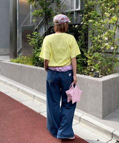 HELLO.SANFRANCISCO(ハローサンフランシスコ)の「【HELLO.SANFRANCISCO/ハローサンフランシスコ】裾フリルドロストTシャツ(Tシャツ/カットソー・レディース・ホワイト/イエロー/ピンク・ONE SIZE)」の18枚目の写真