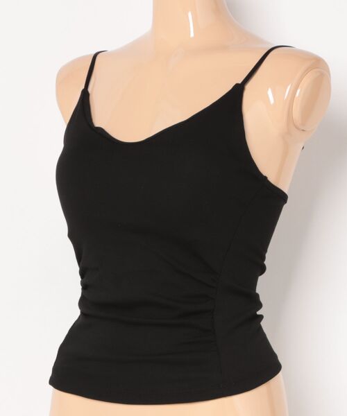 Lace Ladies(レースレディース)の「Vネック 細ストラップ ベーシック カップ付き キャミソール(キャミソール・レディース・ブルー/ホワイト/グリーン/ピンク/ブラック/グレー・FREE)」の8枚目の写真