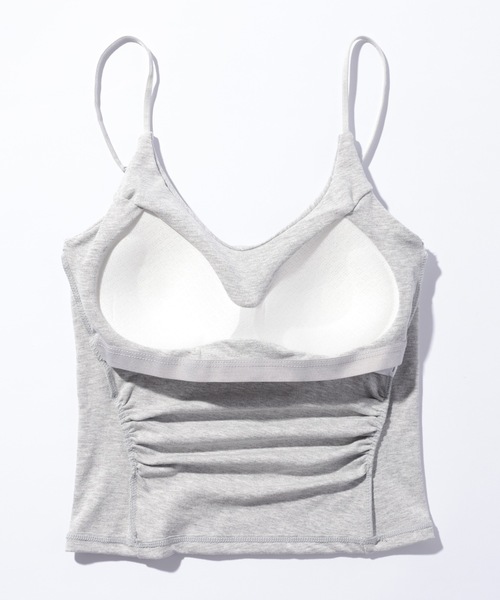Lace Ladies(レースレディース)の「Vネック 細ストラップ ベーシック カップ付き キャミソール(キャミソール・レディース・ブルー/ホワイト/グリーン/ピンク/ブラック/グレー・FREE)」の16枚目の写真