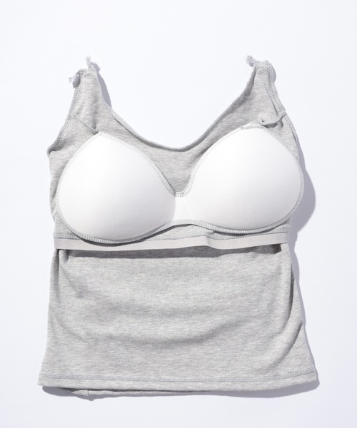Lace Ladies(レースレディース)の「Vネック 細ストラップ ベーシック カップ付き キャミソール(キャミソール・レディース・ブルー/ホワイト/グリーン/ピンク/ブラック/グレー・FREE)」の17枚目の写真
