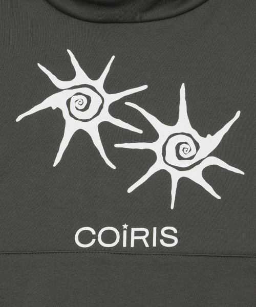 COIRIS(コイリス)の「モルディン ハイネックフードティ 男女共用 (2カラー)(パーカー・レディース・チャコールグレー・FREE)」の7枚目の写真