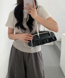 HALEY PESCA | HALEY PESCA/パイピングデザインフリルショルダーバッグ(ハンドバッグ)